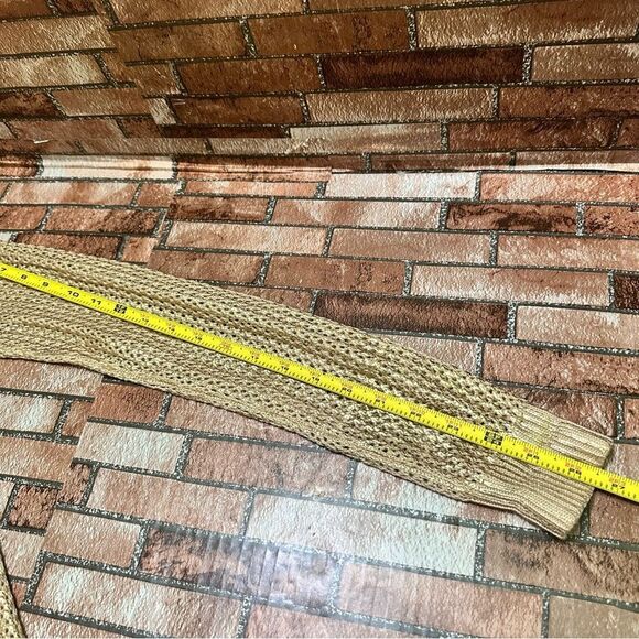 Michael Kors metallic Gold Shimmer knit sweater XS - Picture 11 of 13